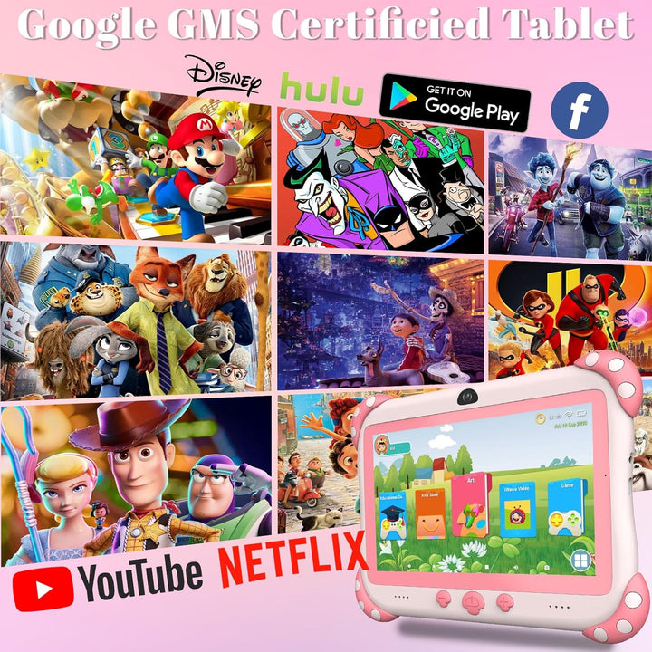 Tablet para niños de 7 pulgadas, tabletas para niños con WiFi, tabl...