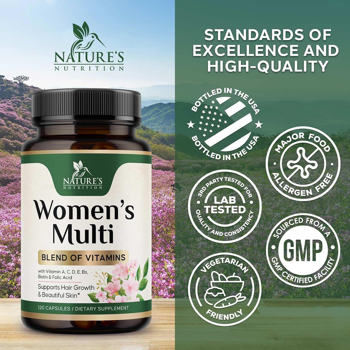 Multivitamínico para mujer \u2013 Completo multivitamínico con vita...