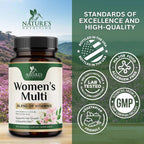 Multivitamínico para mujer – Completo multivitamínico con vitaminas A, C, D, E, B6, 120 unidades