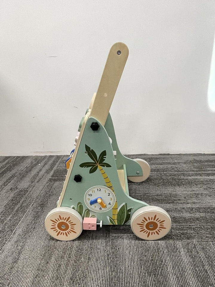 Andador de madera para bebés con ruedas velocidad y altura