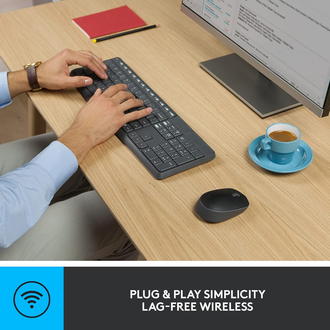 Logitech Teclado y mouse inalámbrico MK235