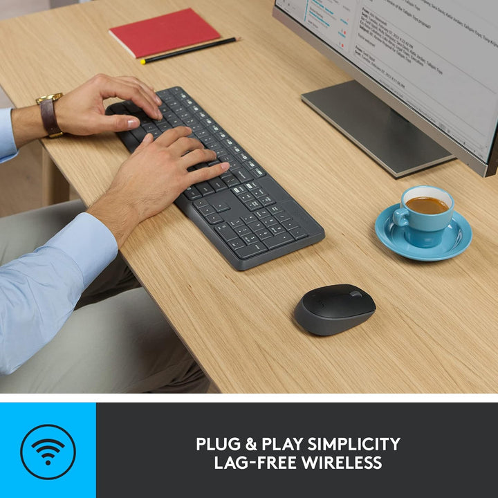 Logitech Teclado y mouse inalámbrico MK235