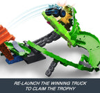 ​Hot Wheels Monster Trucks Sharks vs. Dinos Dragon Destruction Playset