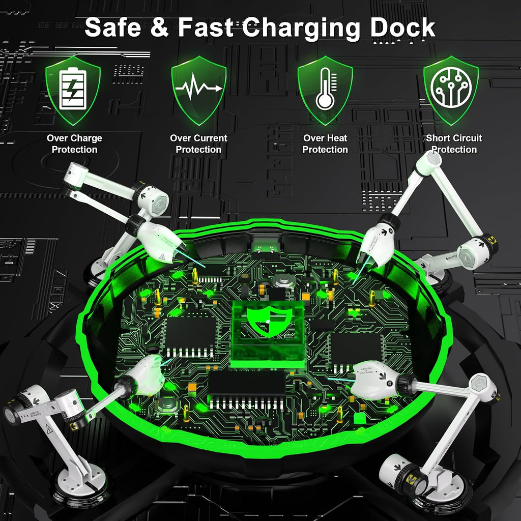 Ukor Carga rápida 4x5800mWh Batería recargable con cargador para controlador Xbox Baterías recargables Xbox para Xbox One & S & X & Elite, Xbox Series X y S