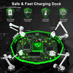 Ukor Carga rápida 4x5800mWh Batería recargable con cargador para controlador Xbox Baterías recargables Xbox para Xbox One & S & X & Elite, Xbox Series X y S