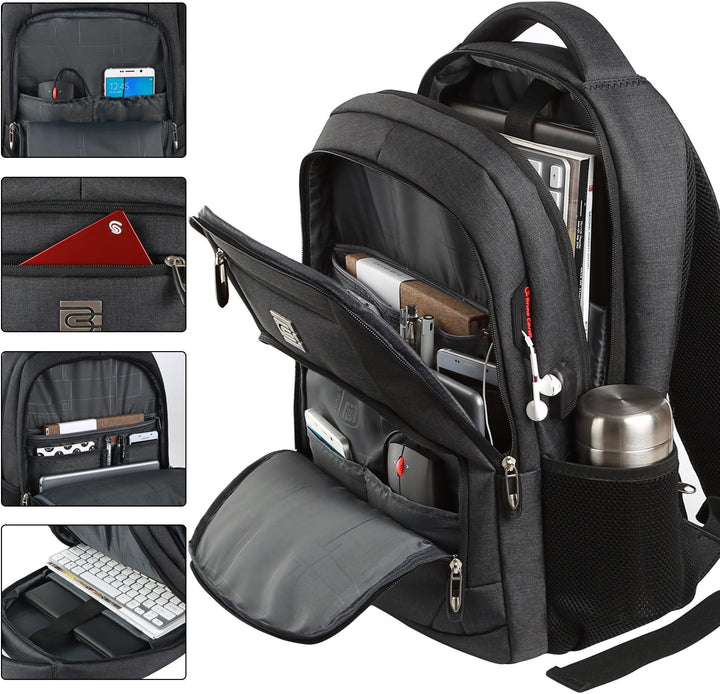Mochila para computadora portátil Volher, delgada, duradera e imper...