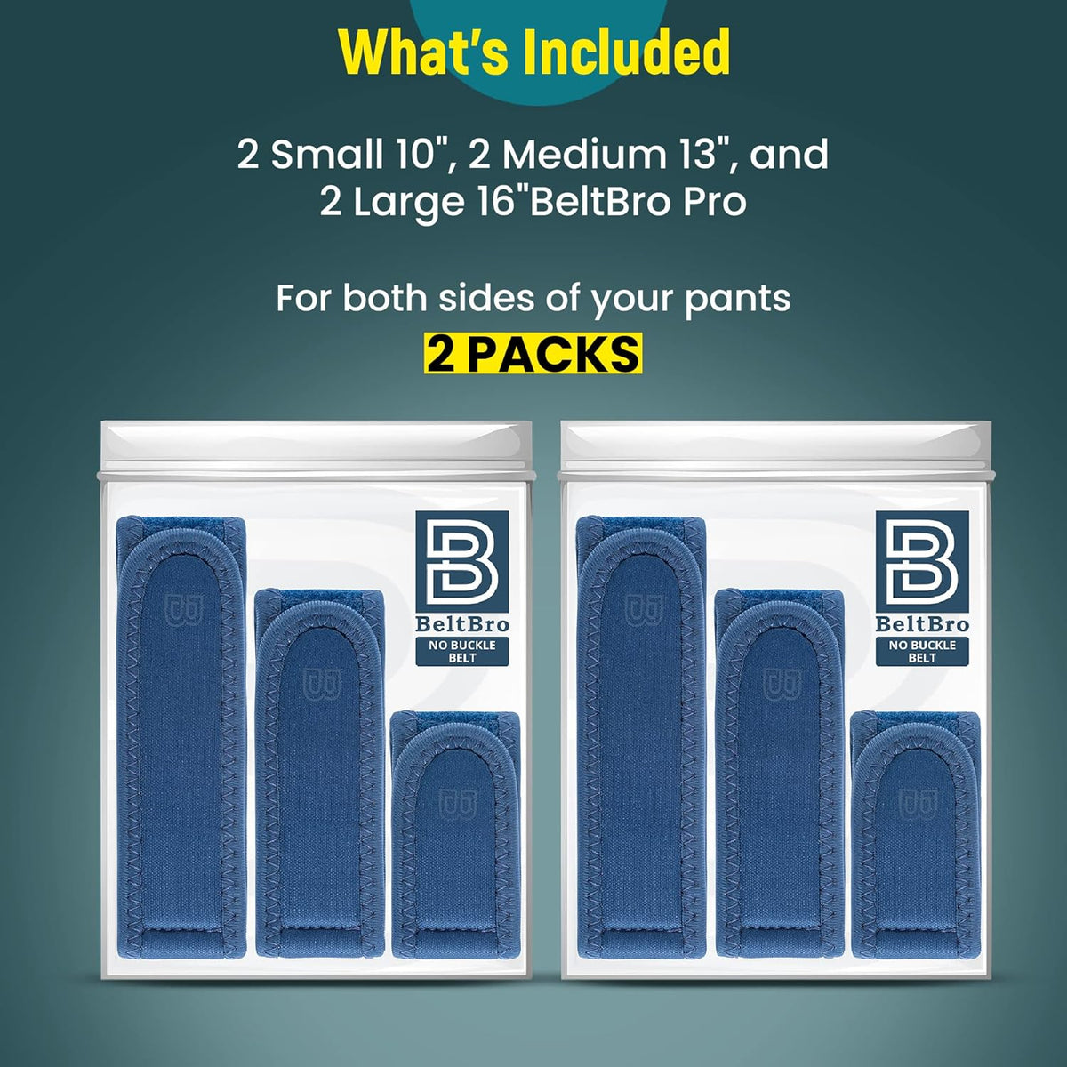 BeltBro Pro para hombres \u2013 Cinturón elástico sin hebilla BeltP...