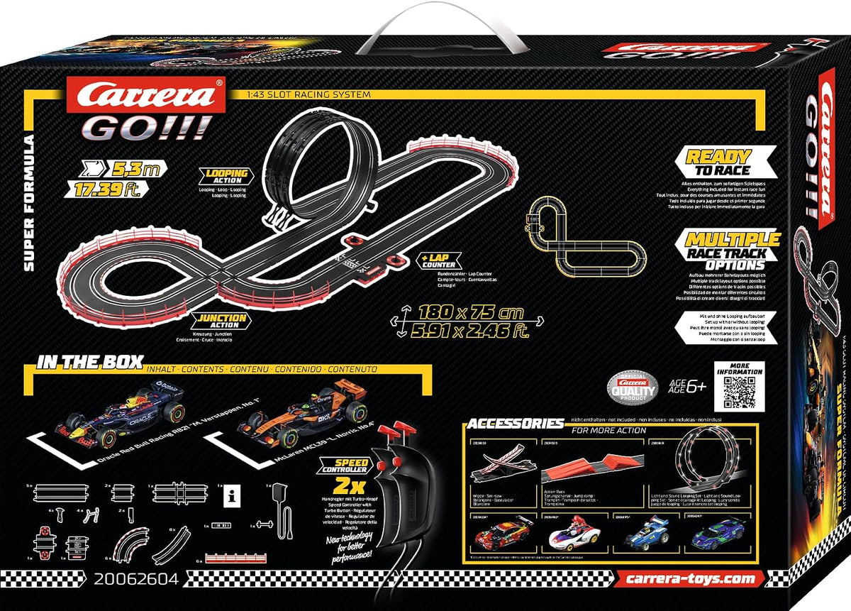 Carrera GO Super Formula Electric - Juego de pista de carreras de coches a