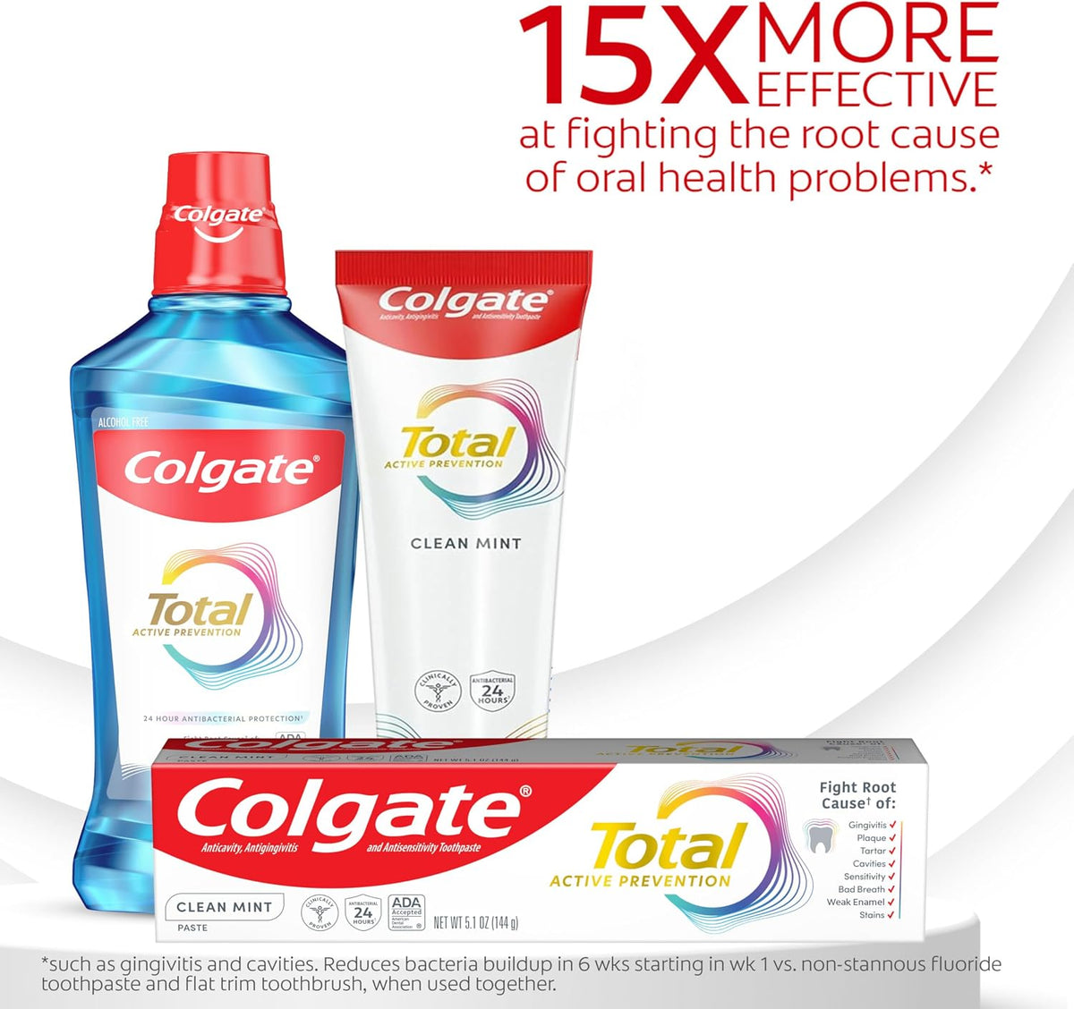 Colgate Total Active Prevention Clean Mint pasta dental, pasta dent...