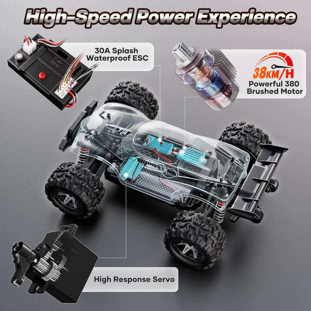 HOMETALL 1:18 Coches RC Rápidos para Adultos - 38+ KPH Coche de Con...