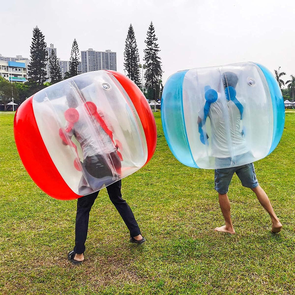 ZHUYNXIR 2 piezas pelotas de sumo para adultos, pelotas de rebote con parachoques para niños, pelota inflable de rebote para niños, pelota zorb corporal para juegos en equipo al aire libre para niños