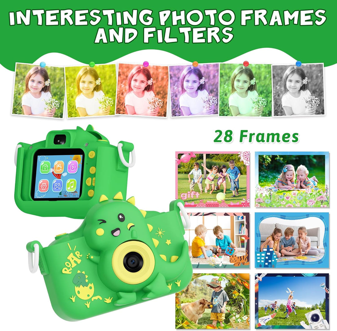 Contixo KC3A - Cámara digital para niños, cámara infantil de 1080P...