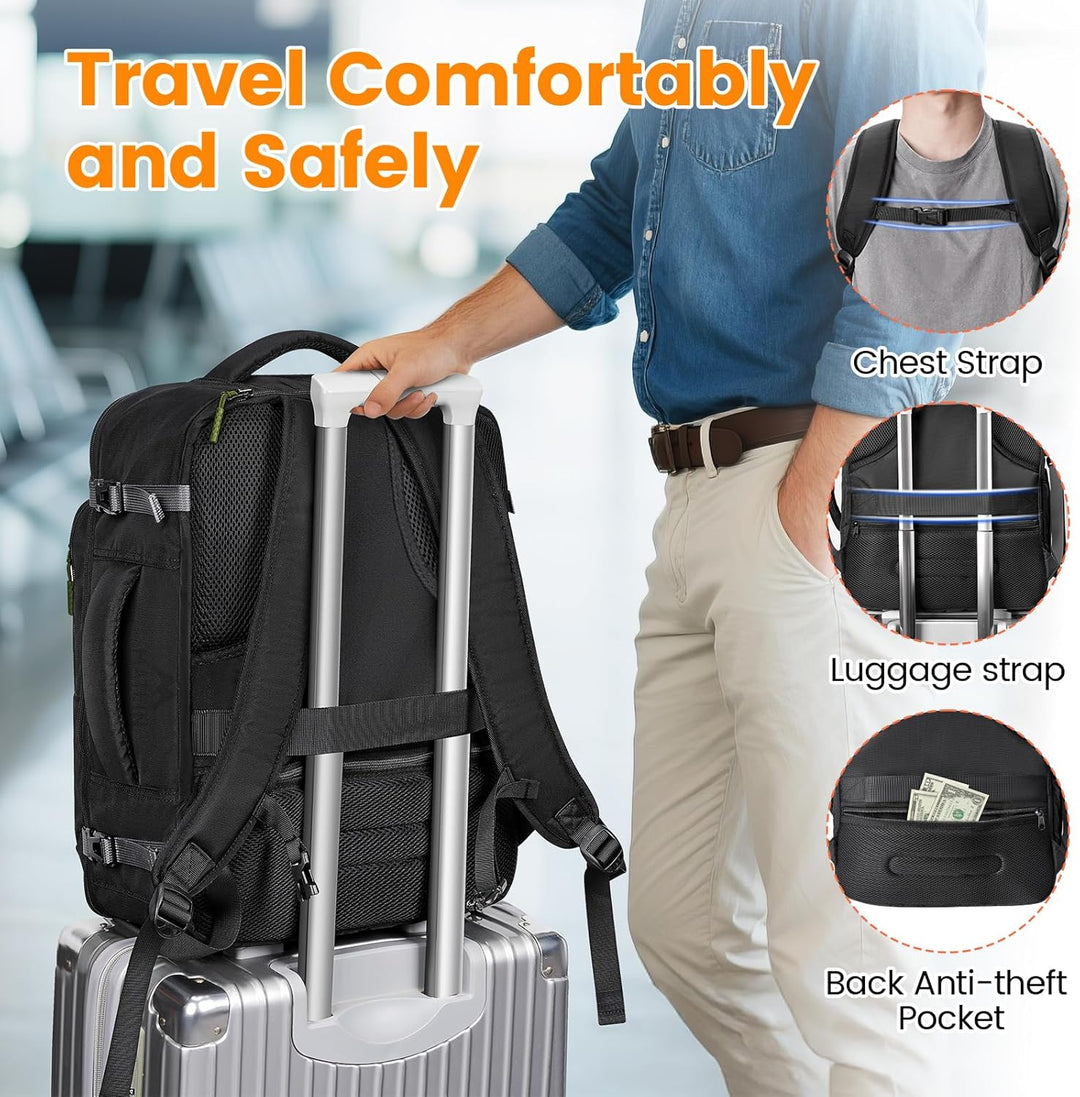 MATEIN Mochila de transporte para viajes con organizador tecnológic...