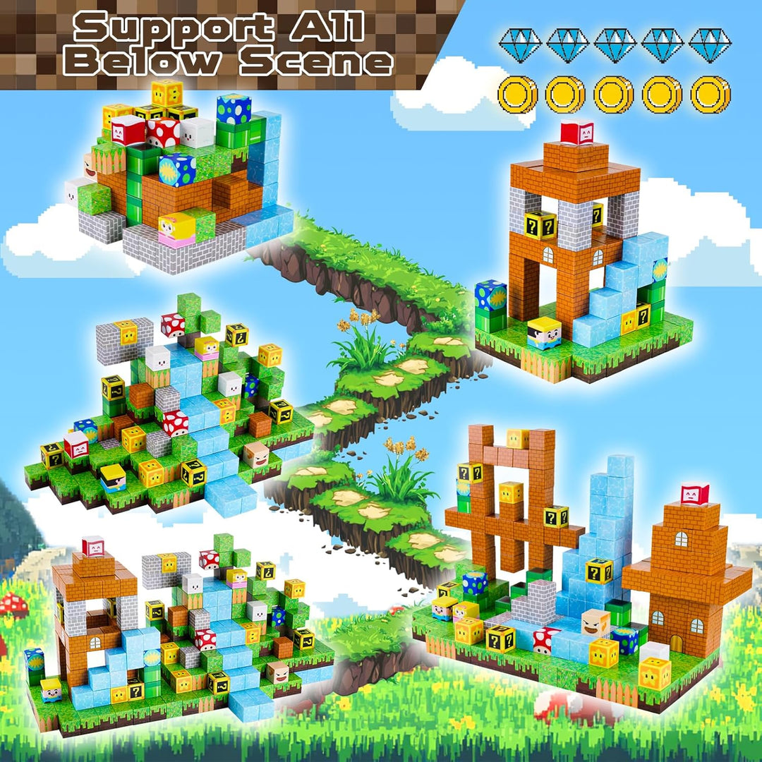 ToyUnited 100 piezas bloques magnéticos \u2013 Bloques de construcc...