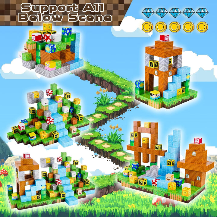 ToyUnited 100 piezas bloques magnéticos \u2013 Bloques de construcc...