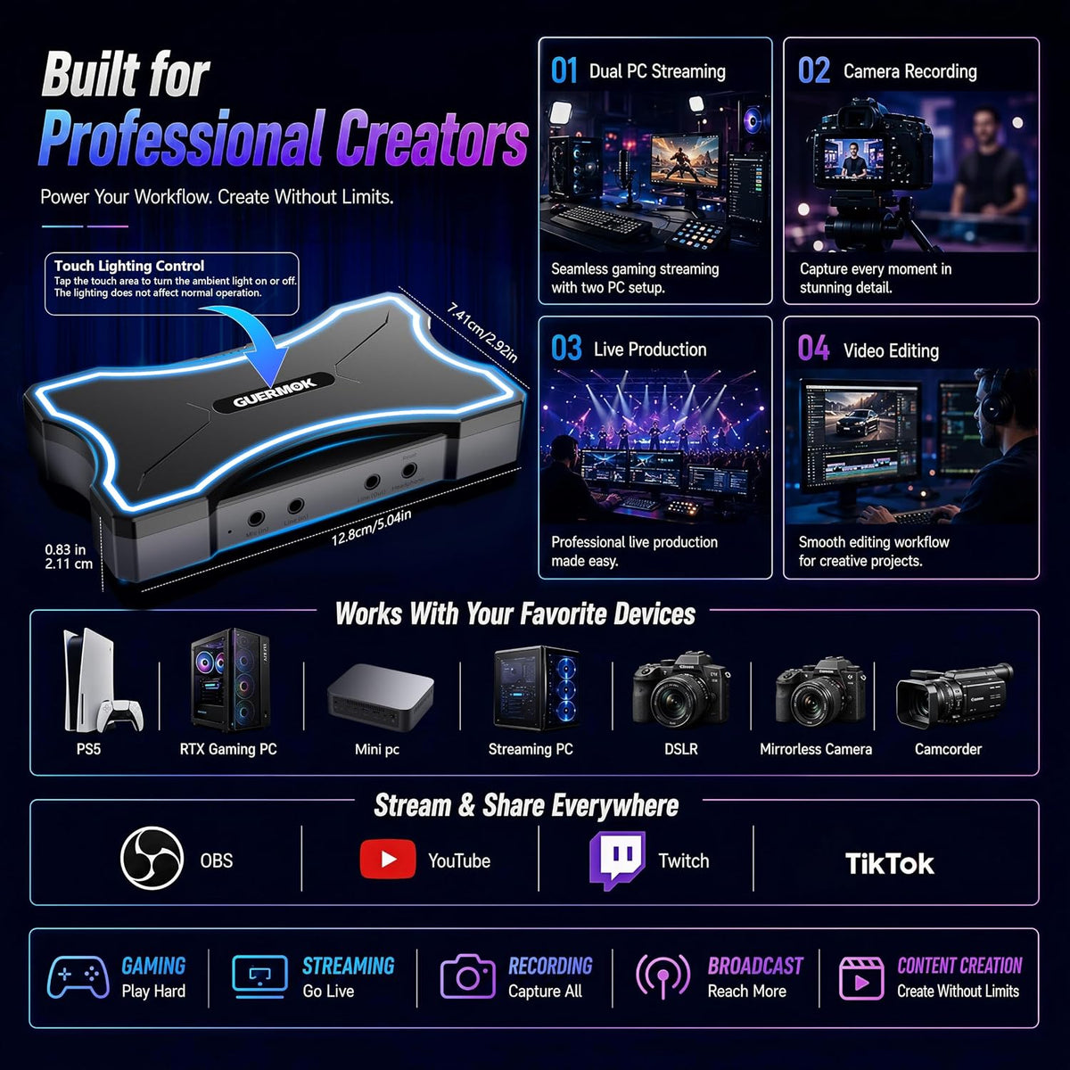 Tarjeta de captura USB 4K144 HDMI2.1, captura de video 4K de