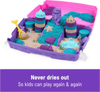 Kinetic Sand Juego de palacio de sirena, juguetes sensoriales de arena