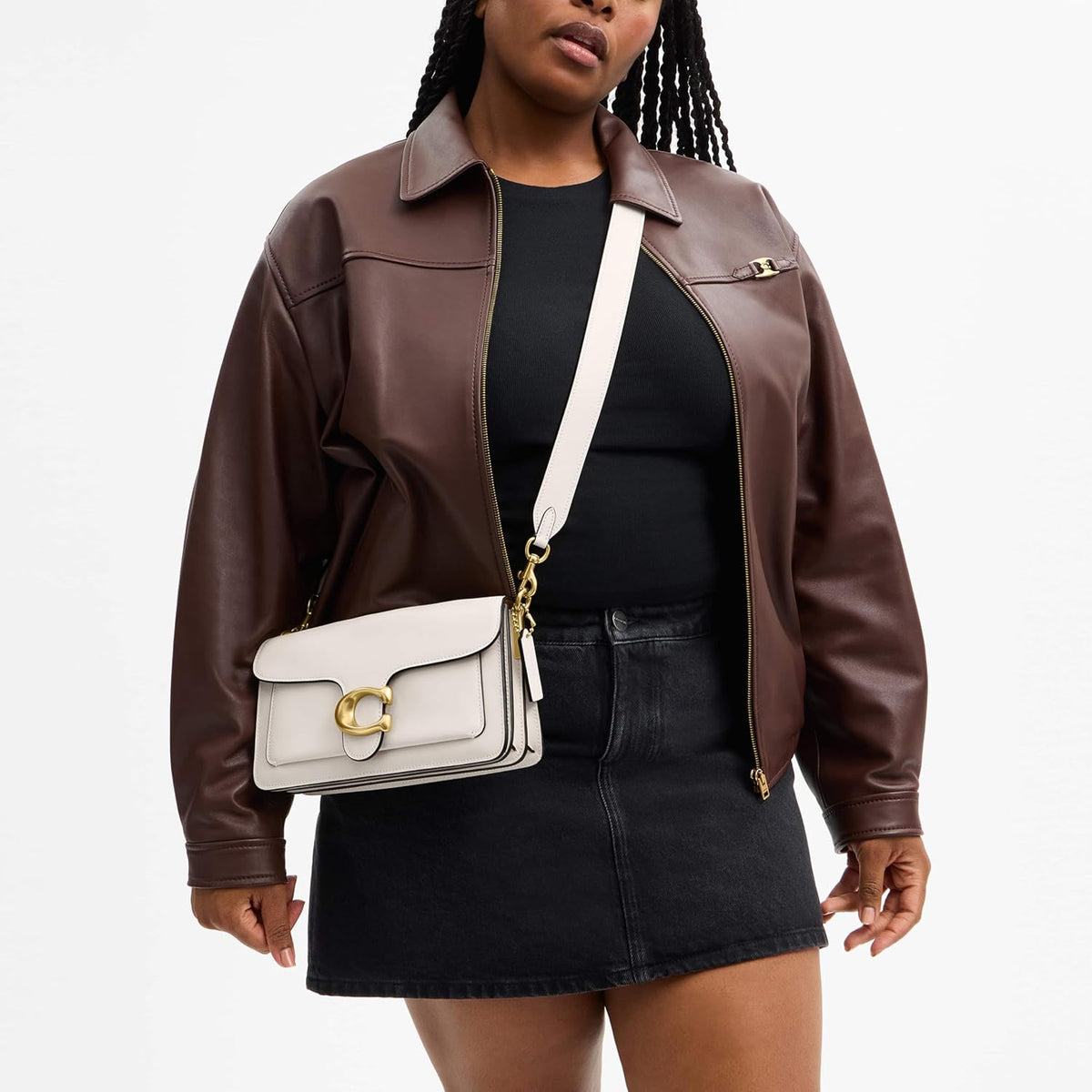 Coach Bolso de hombro atigrado suave para mujer 26