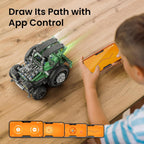 Sillbird Kit de construcción de automóviles robot con control remoto, Verde