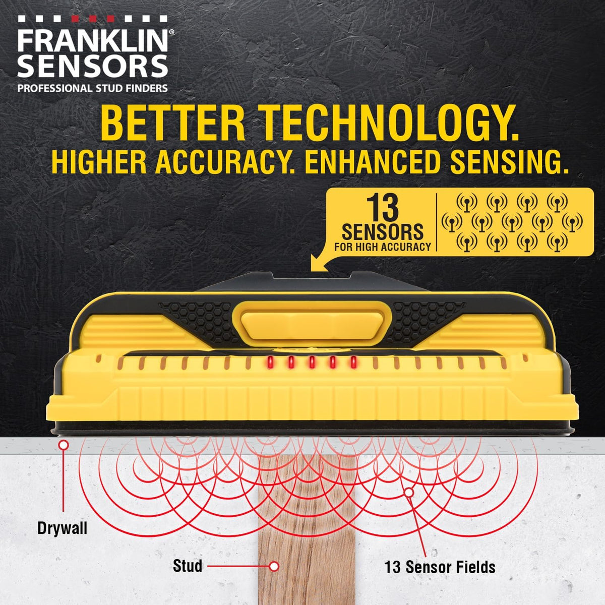 Franklin Sensors ProSensor M210 - Buscador de pernos de 13 sensores