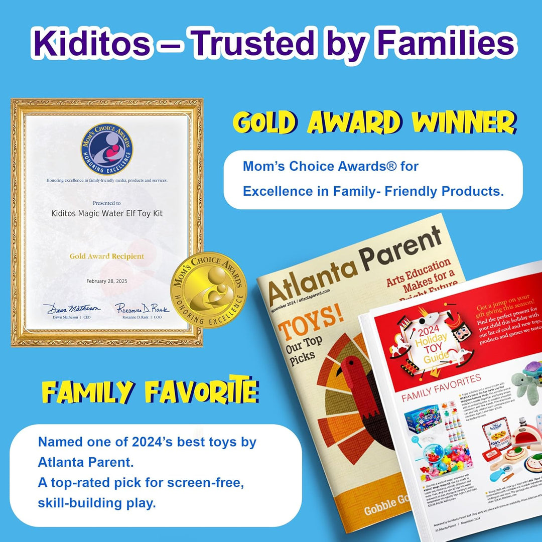 Kit de juguete mágico de elfo acuático Kiditos Squishies