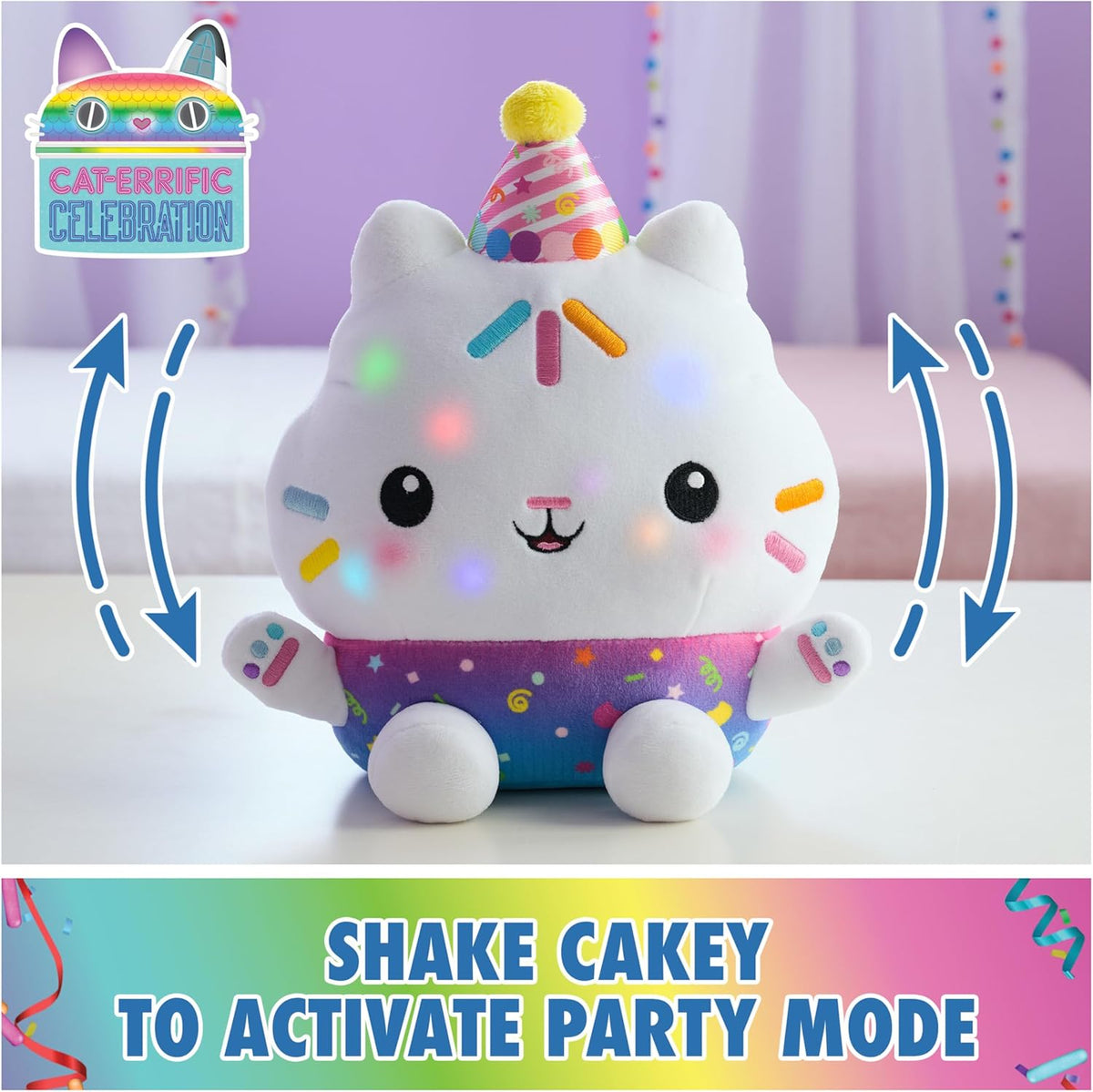 Gabbys Dollhouse Celebrations Sprinkle Party Cakey Cat -