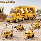 KIZONLY Camiones de construcción de juguetes para niños de 2, 3, 4,...