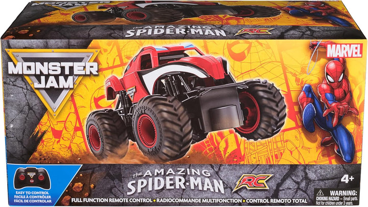 Monster Jam, Marvel The Amazing Spider-Man RC Monster Truck, 1:24 S...