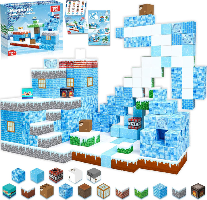ToyUnited Bloques Magnéticos - 100 Piezas Bloques de Construcción M...