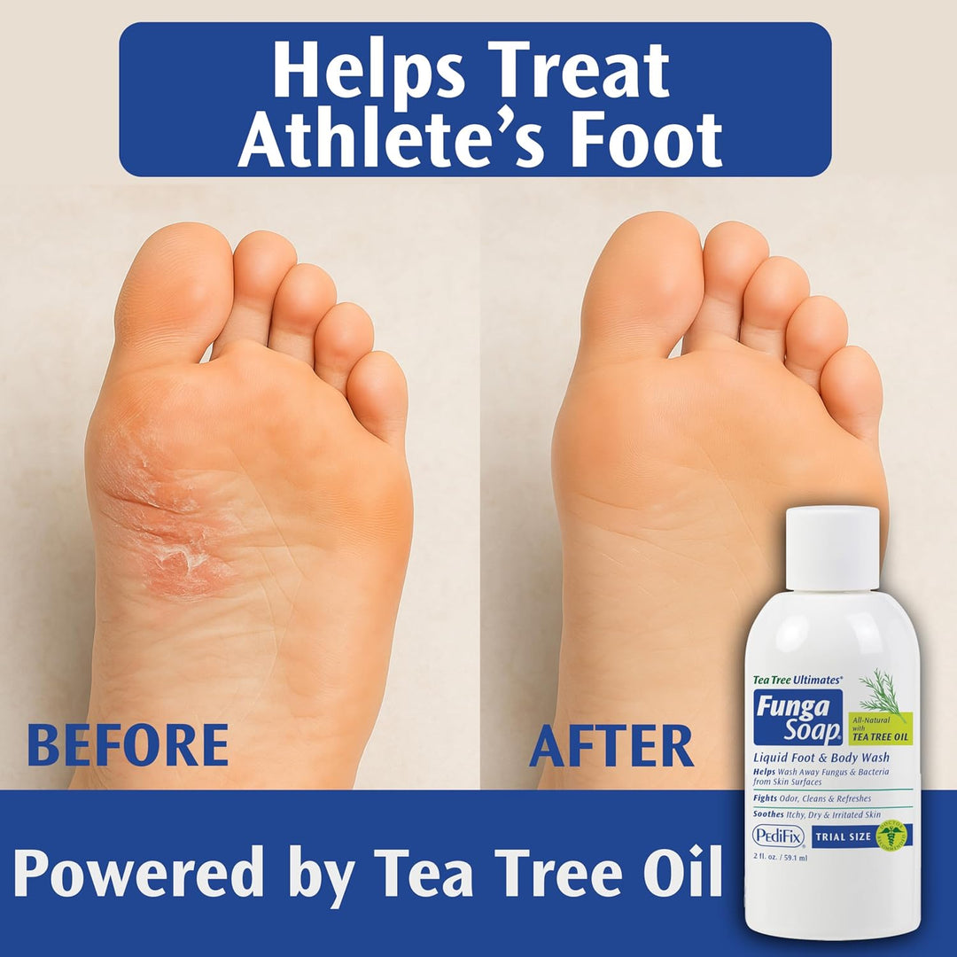 Pedifix FungaSoap® Jabón de aceite de árbol de té para pies y cuerp...