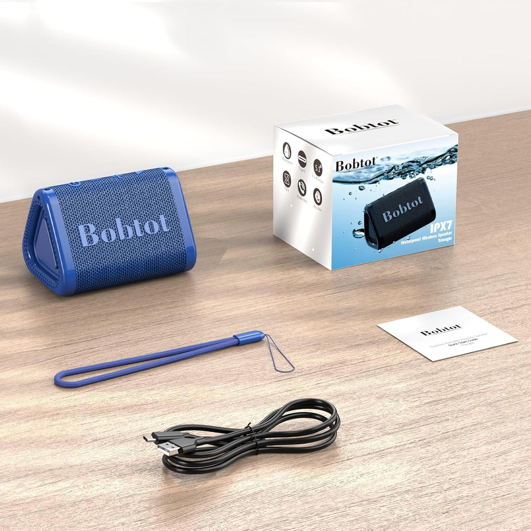 Bobtot Altavoz Bluetooth portátil inalámbrico, IPX7 pequeño altavoz...