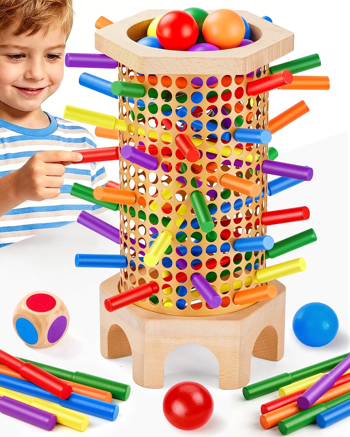 Montessori - Juego de mesa para niños de 3 a 8 años, juguete educativo de