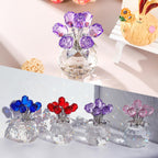 Figuras de Rosas de Cristal, Regalos para Mujeres Día de San Valentín, Adorno Floral de Vidrio para Día de la Madre, Cumpleaños, Navidad, Amatista, Flores de Rosa Coleccionables, Regalos Florales de