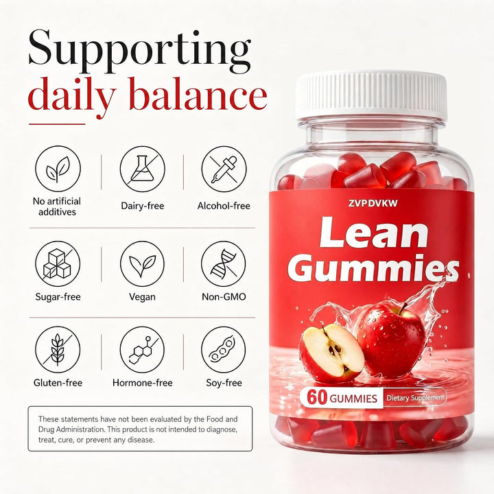 ZVPDVKW Jelly Gomitas magras multivitamínicas, apoyo nutricional di...
