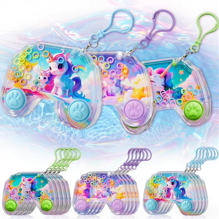 Cleboen Paquete de 12 juegos de agua de mano para niños, juegos de...