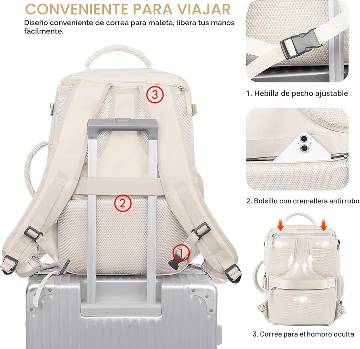 Mochila de mano aprobada por aerolíneas Beraliy para hombres y muje...
