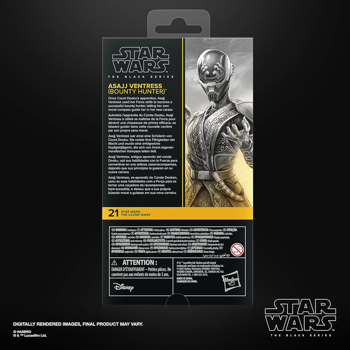 STAR WARS The Black Series Asajj Ventress The Clone Wars