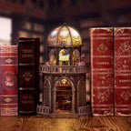 Kit de mini casa, casa de muñecas en miniatura para rincón de libros