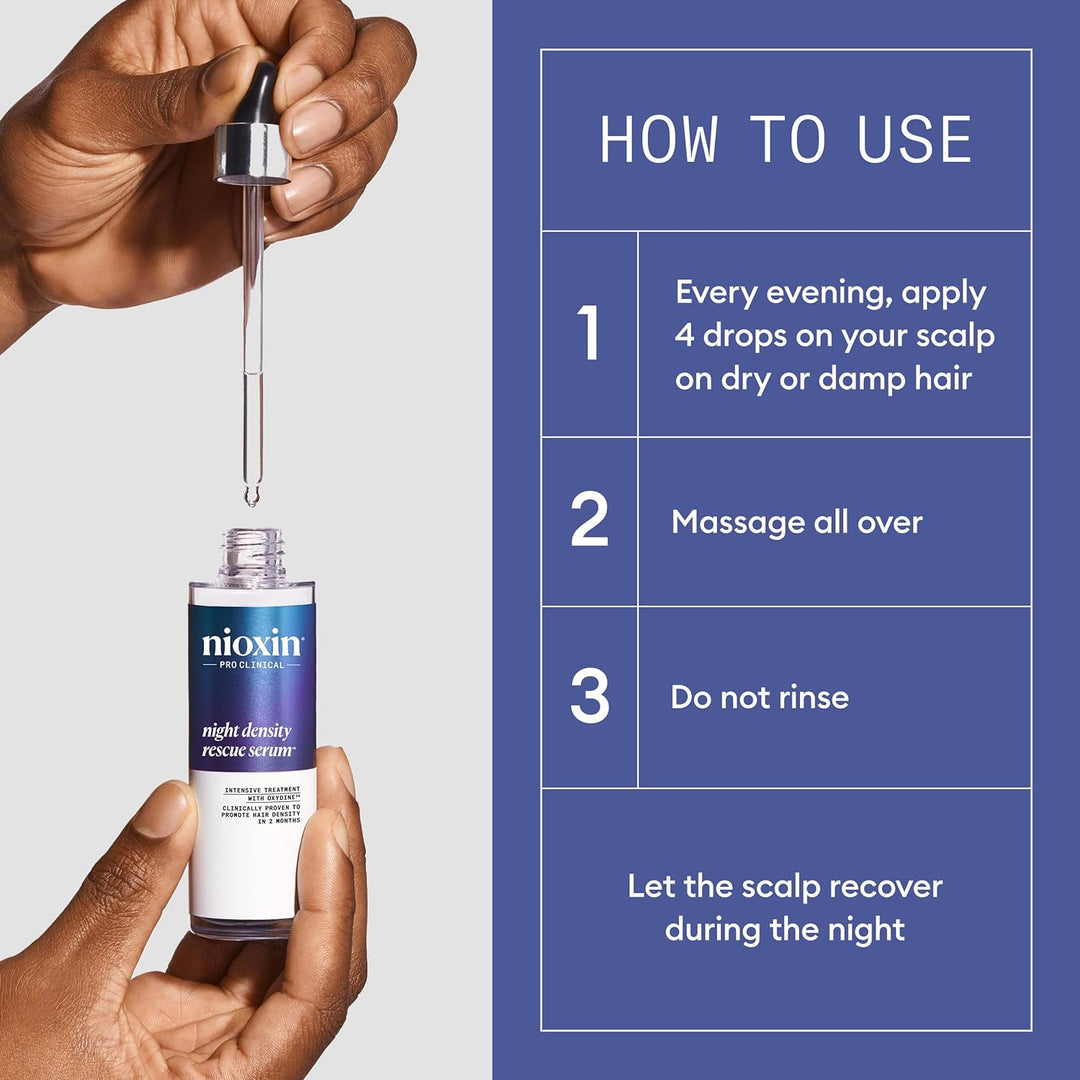 Nioxin Night Density Rescue Serum | Suero para engrosar el cabello...