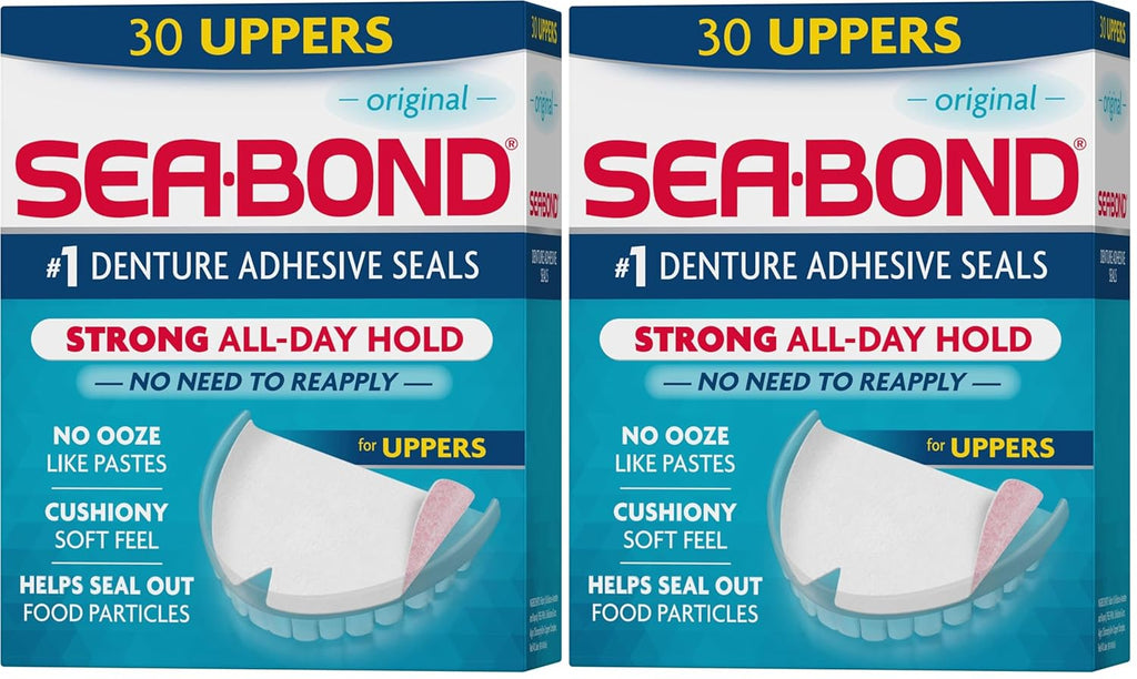 Sea Bond Sellos Adhesivos Seguros para Dentaduras Postizas, Parte S...