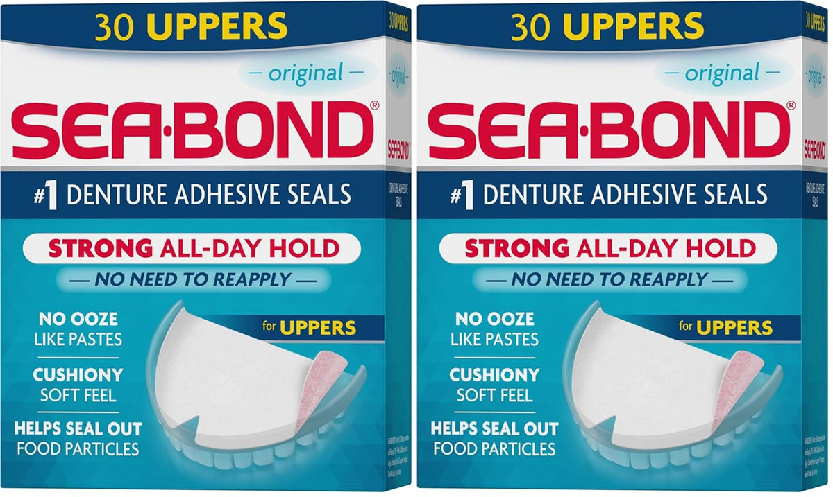 Sea Bond Sellos Adhesivos Seguros para Dentaduras Postizas, Parte S...