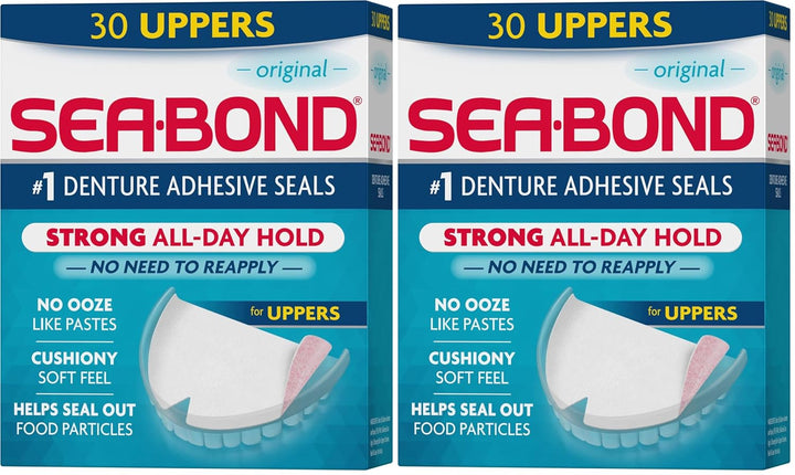 Sea Bond Sellos Adhesivos Seguros para Dentaduras Postizas, Parte S...