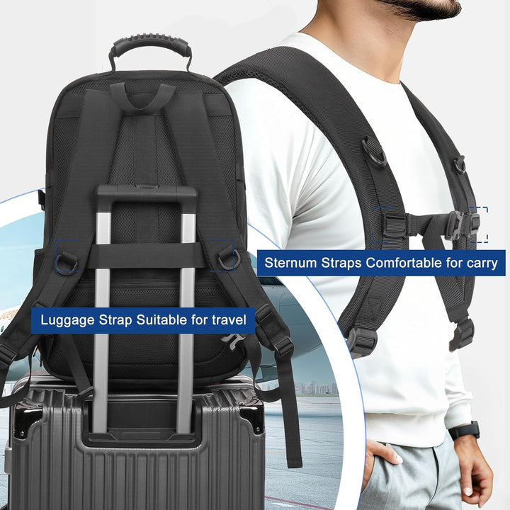 MOSISO Mochila para laptop de 18.4 pulgadas con puerto de carga USB...