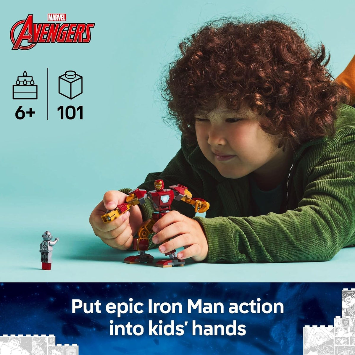 LEGO Marvel Iron Man Mech vs Ultron - Juego de juguetes de
