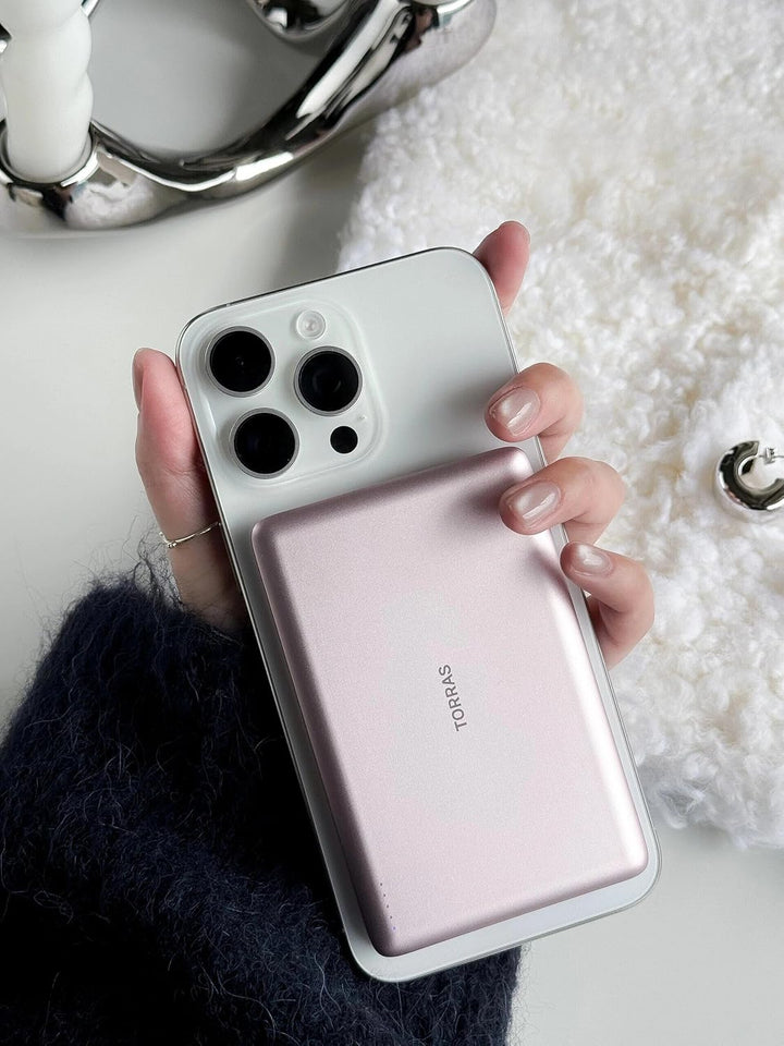 TORRAS MiniMag Power Bank, cargador portátil inalámbrico ultra delg...