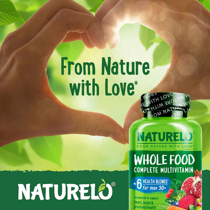 NATURELO Multivitamínico de Alimentos Integrales para Hombres de 50...