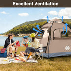 ADSMART Tiendas de campaña instantáneas para acampar 2/3/4/5 personas, impermeable, fácil instalación, tiendas de campaña con bolsa de transporte para senderismo al aire libre