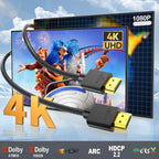 Cable HDMI de 3 pies, paquete de 10 unidades, cable HDMI 4K, 3 pies