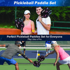 Juego de palas de pickleball MTEN de 2/4/1, raquetas de fibra de vidrio aprobadas por USAPA