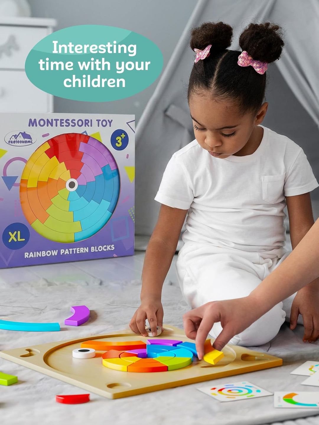 Actividades de aprendizaje preescolar Juguetes Montessori: bloques...